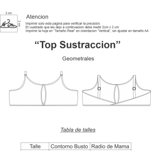 Molderia de Corpiño Top